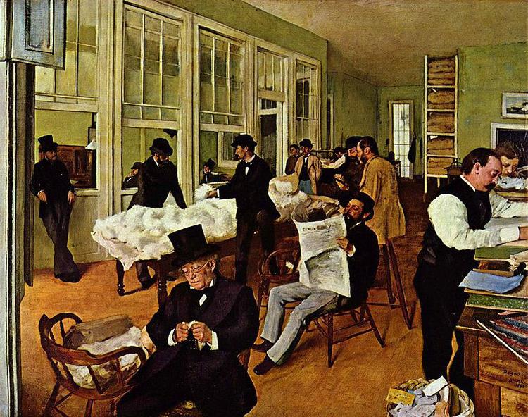 Edgar Degas Die Baumwollfaktorei oil painting picture